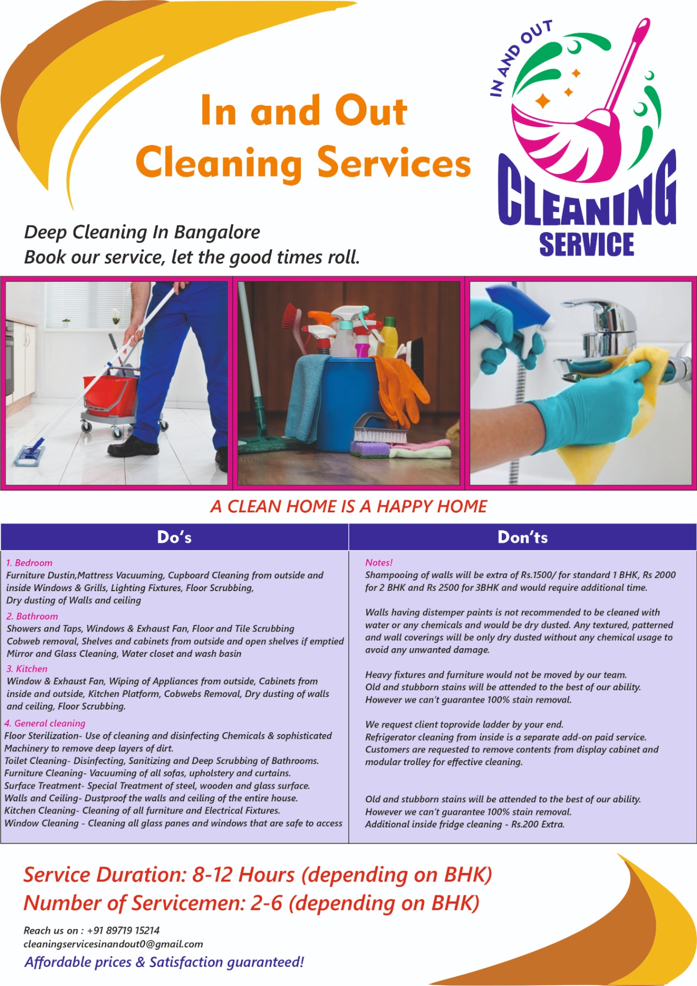 Other domestic services; Exp: More than 5 year