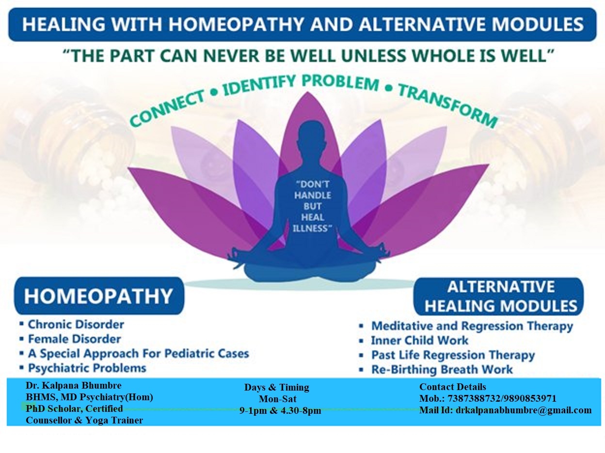 MD Homeopath, Predictive Homeopath, Psychiatrist, Counsellor, Hypnotherapist Near you