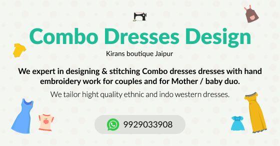 Fashion designer to make combo dresses for couples and Mther/Kids