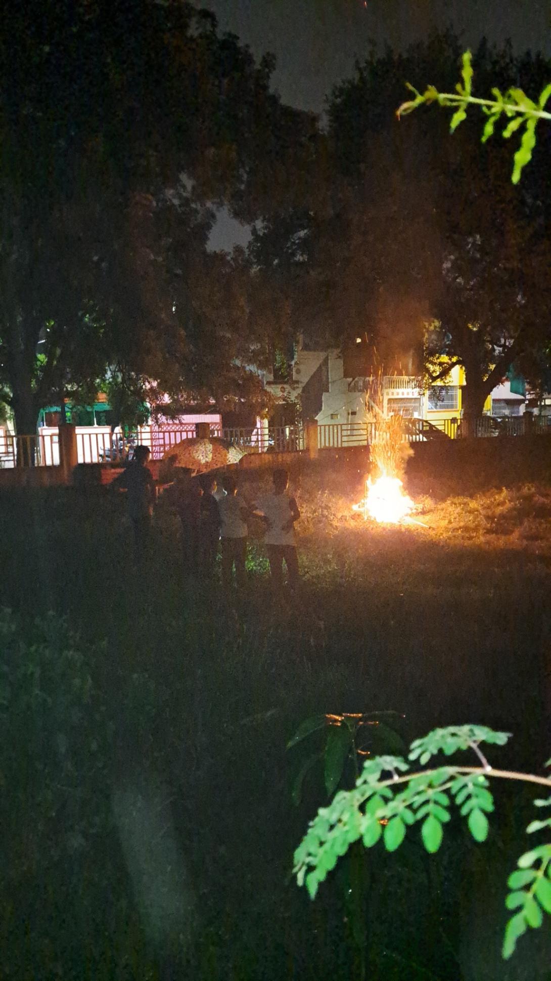 Tez Barish m Ravan Dahan ka adbhut nazara....