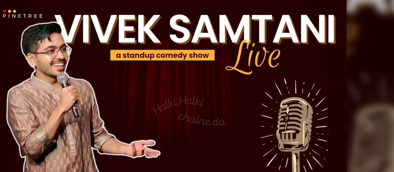 Stand-up comedian Vivek Samtani will be performing live in Varanasi on Nov. 11th 2022.