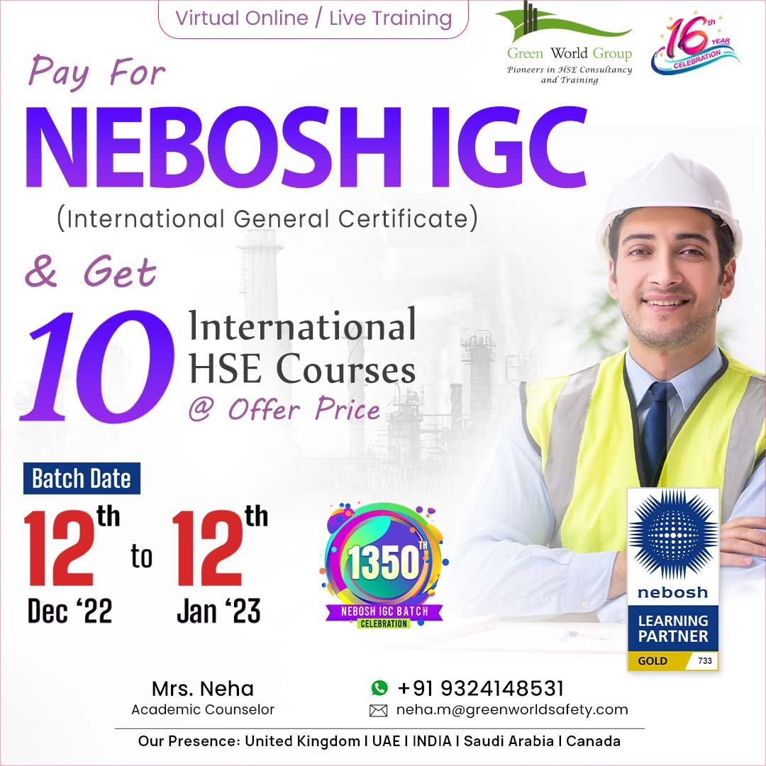 Year- End Special Offer on NEBOSH IGC