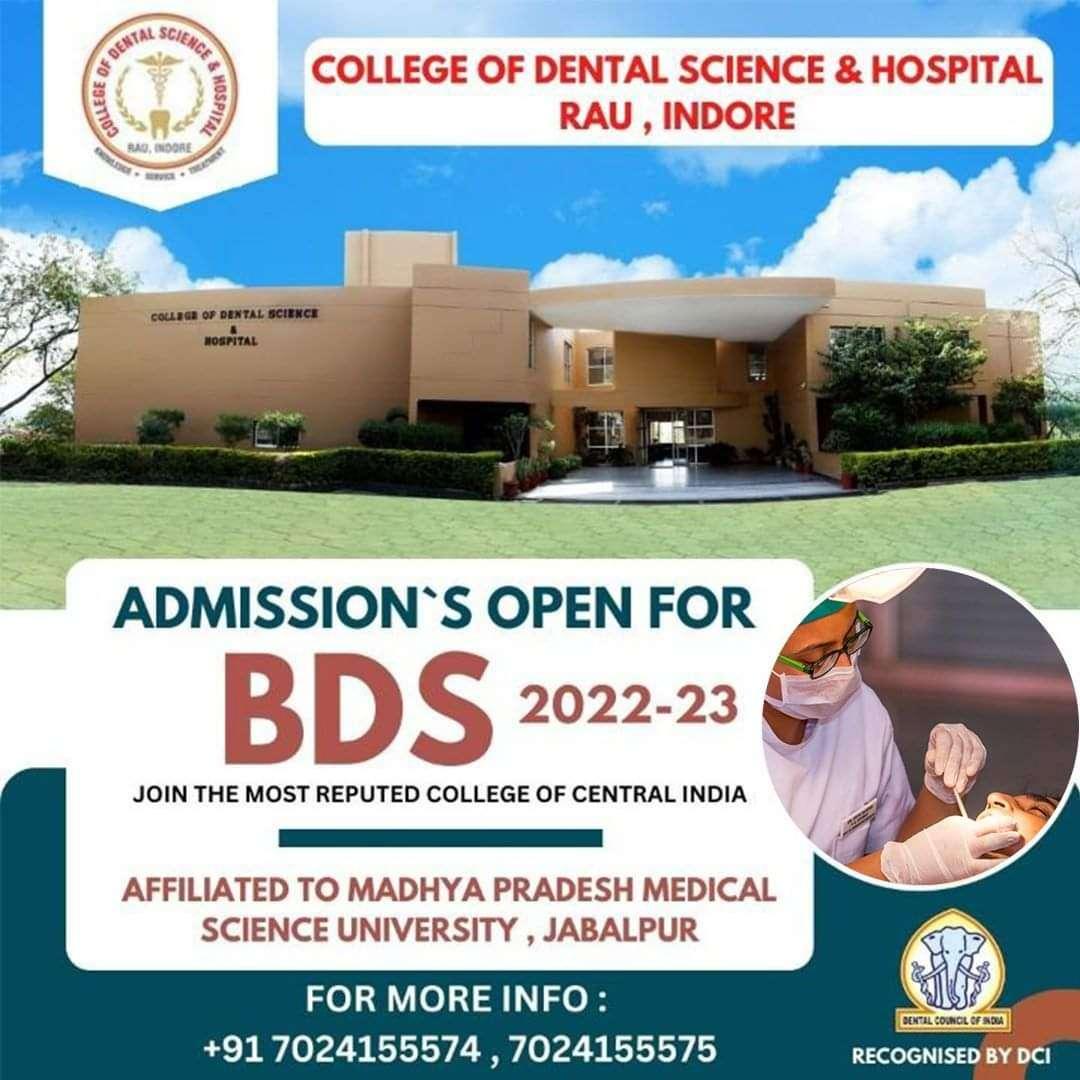 Addmission's open for BDS