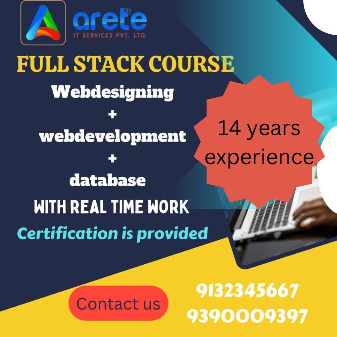 Best full stack course with good placements 