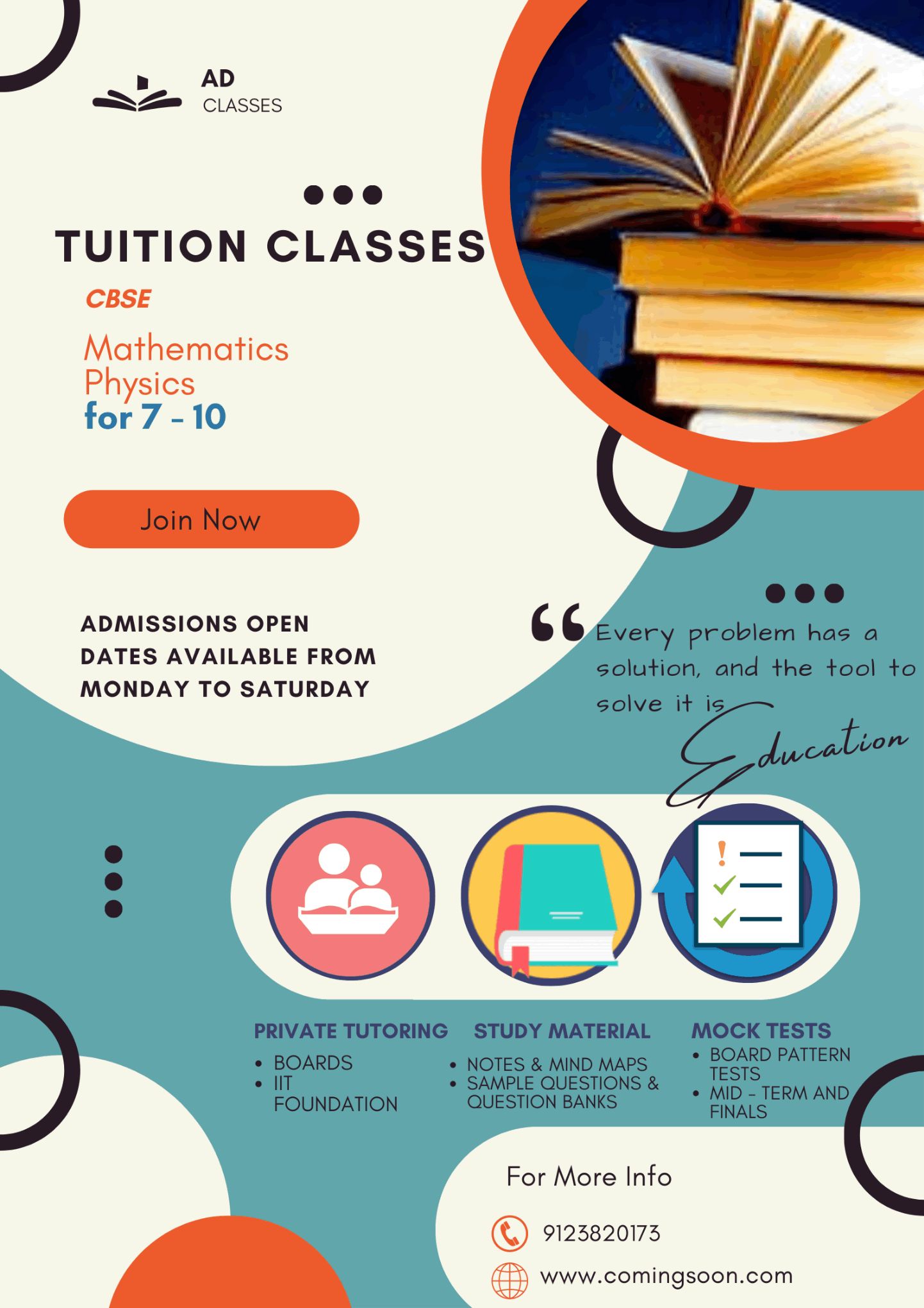Class 9th/ 10th Tuition, Mathematics, Middle Class (6th -8th) Tuition, Physics; Exp: More than 15 year