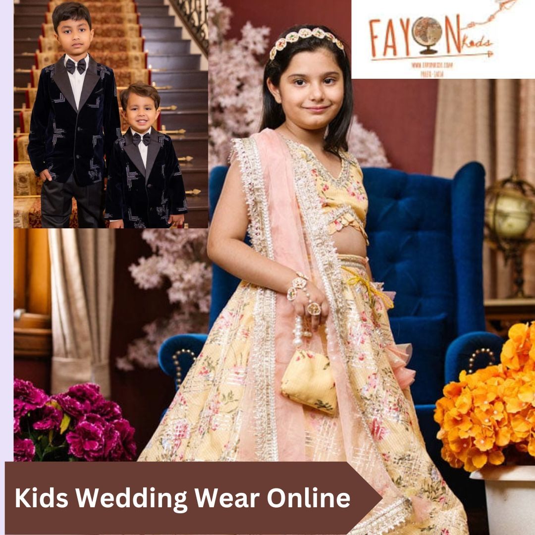 Shop Kids Wedding Wear Online | FayonKids 