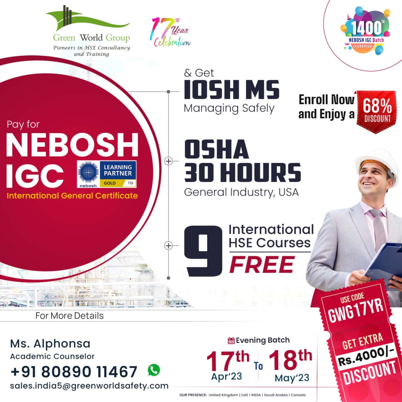 Boost your portfolio with NEBOSH IGC Qualification 