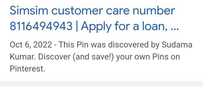 Simsim Customer Care number 8116494943