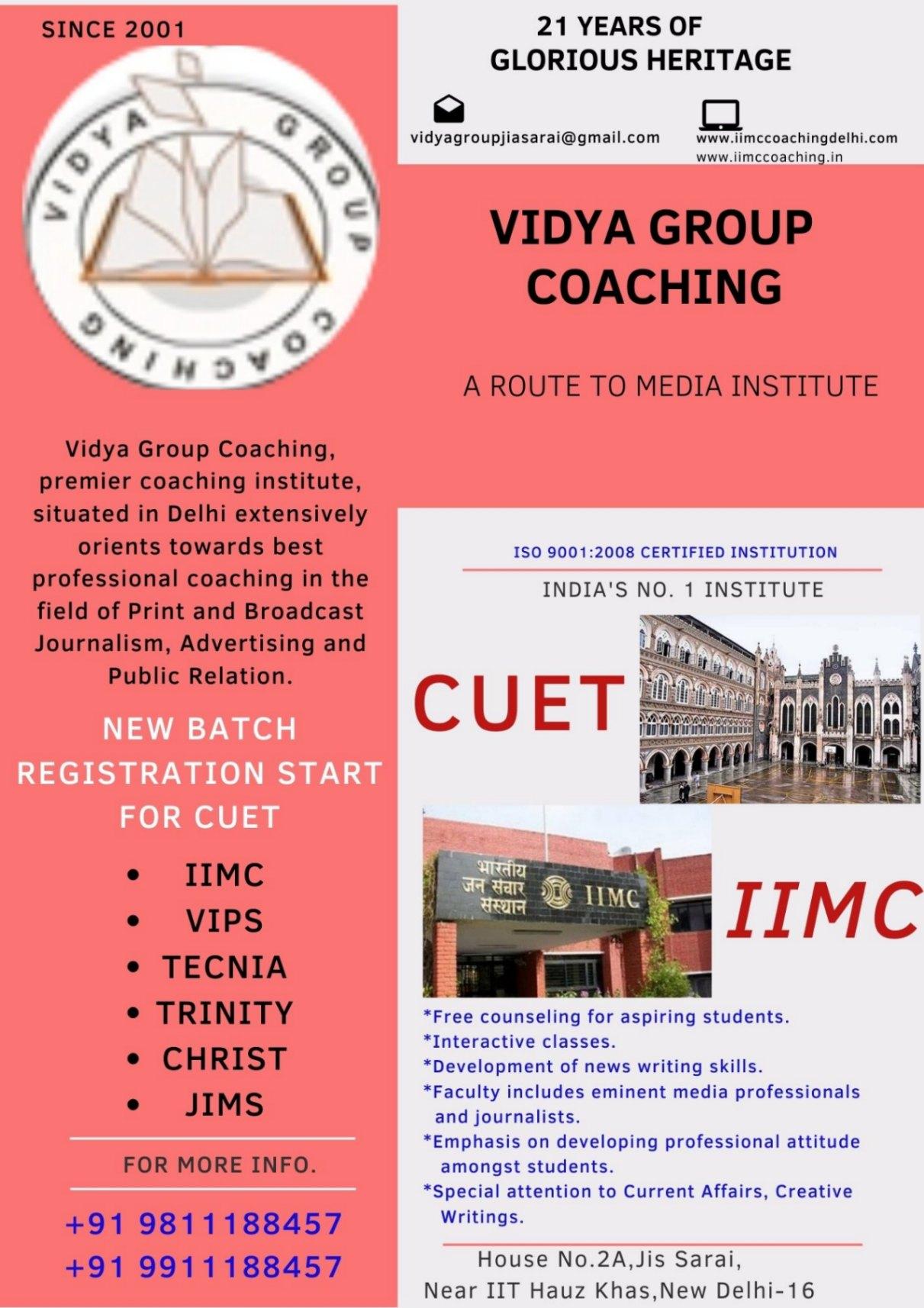 CUET (UG), Exam coachings; Exp: More than 15 year