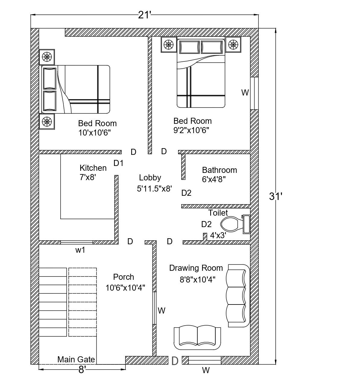 Interior design/ decoration, Builders/ Architects; Exp: Some experience (0-1 years)
