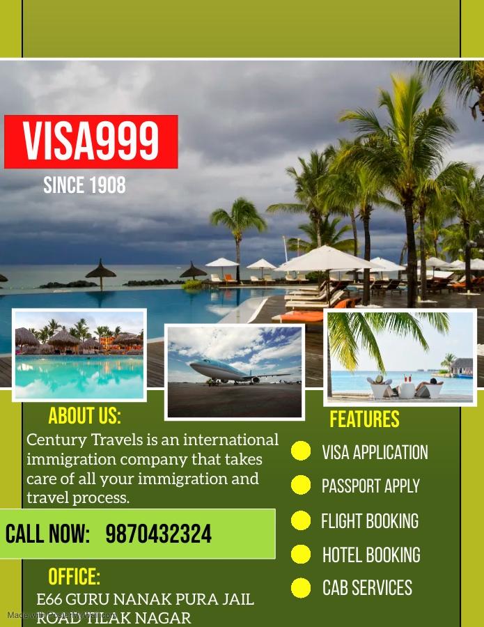 Flight Tickets, International Tour; Exp: More than 10 year