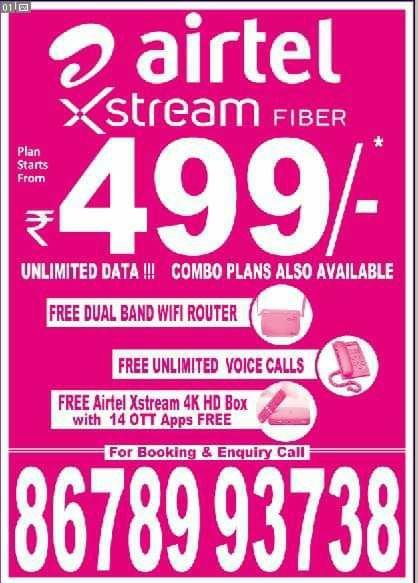 Airtel xstream fiber chennai 