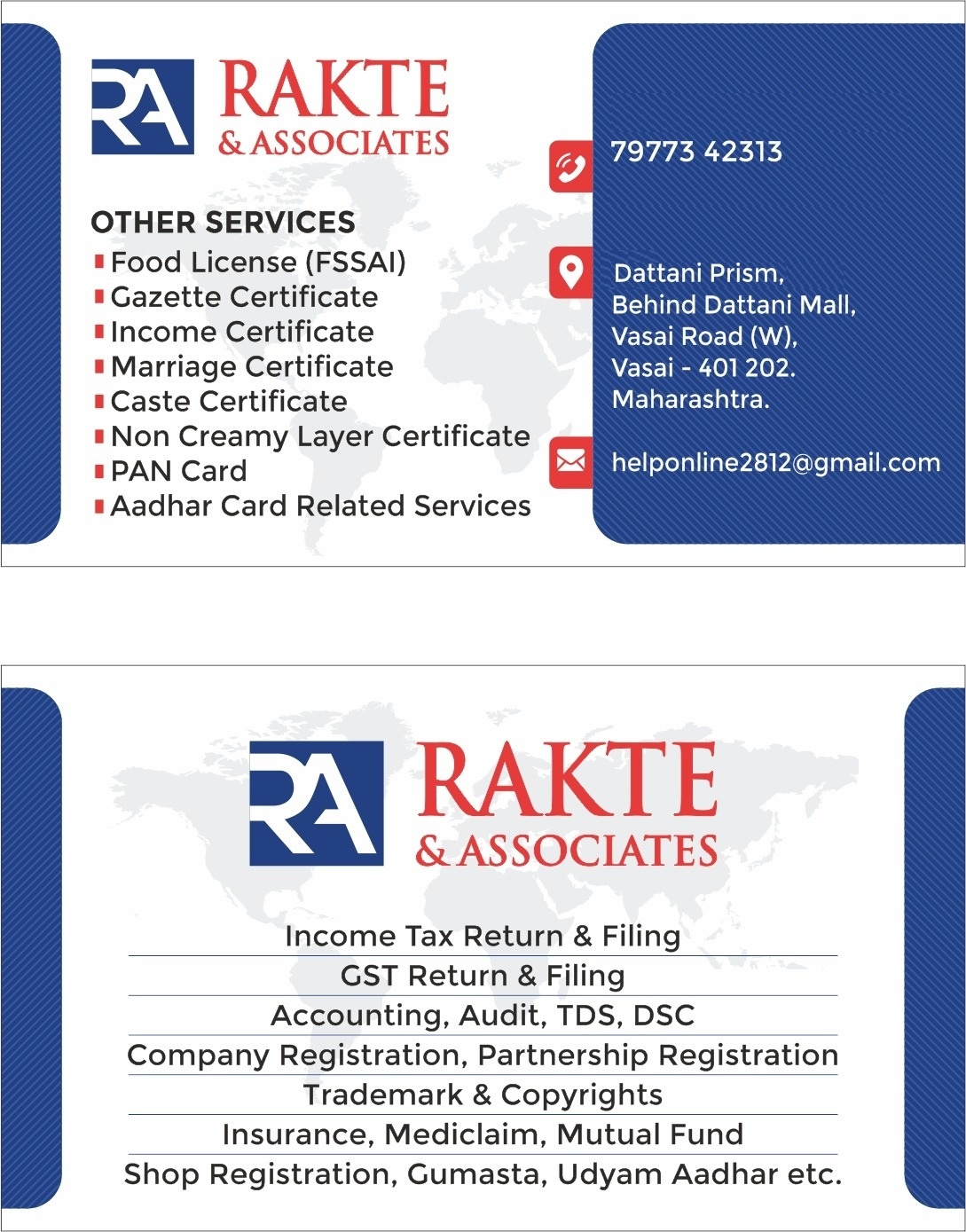 Tax Preparation, Accounting/ Tax services; Exp: More than 10 year