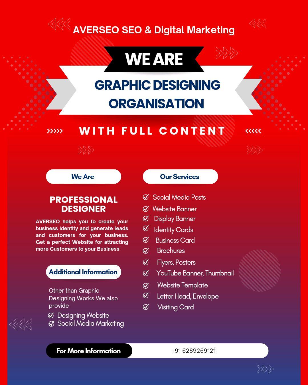 Graphic Designer, Digital Marketers, Web Designing; Exp: Some experience (0-1 years)