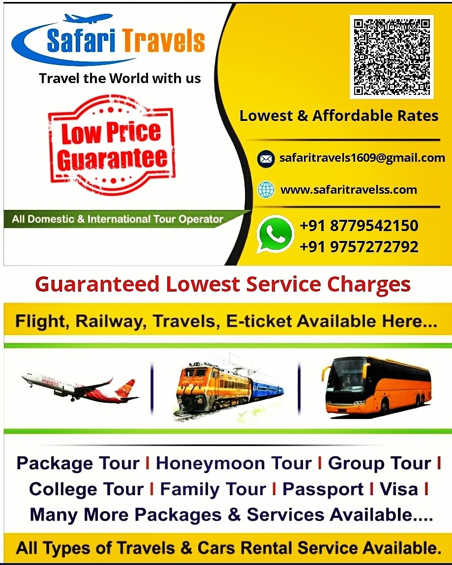 Flight Tickets, Honeymoon Packages, International Tour, Pilgrimage Tour; Exp: More than 10 year