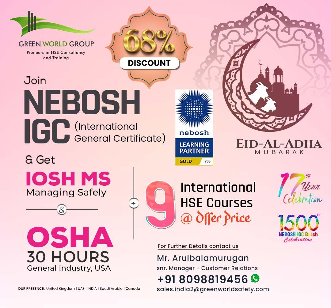 NEBOSH Online Course Training in Chennai at the Affordable Price...!