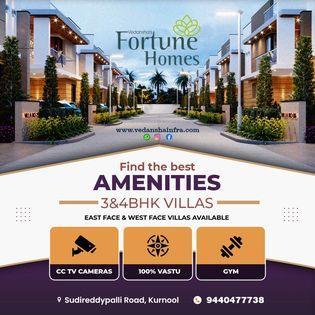 Indulge in Opulence: Vedansha's Fortune Homes 3BHK and 4BHK Duplex Villas with Home