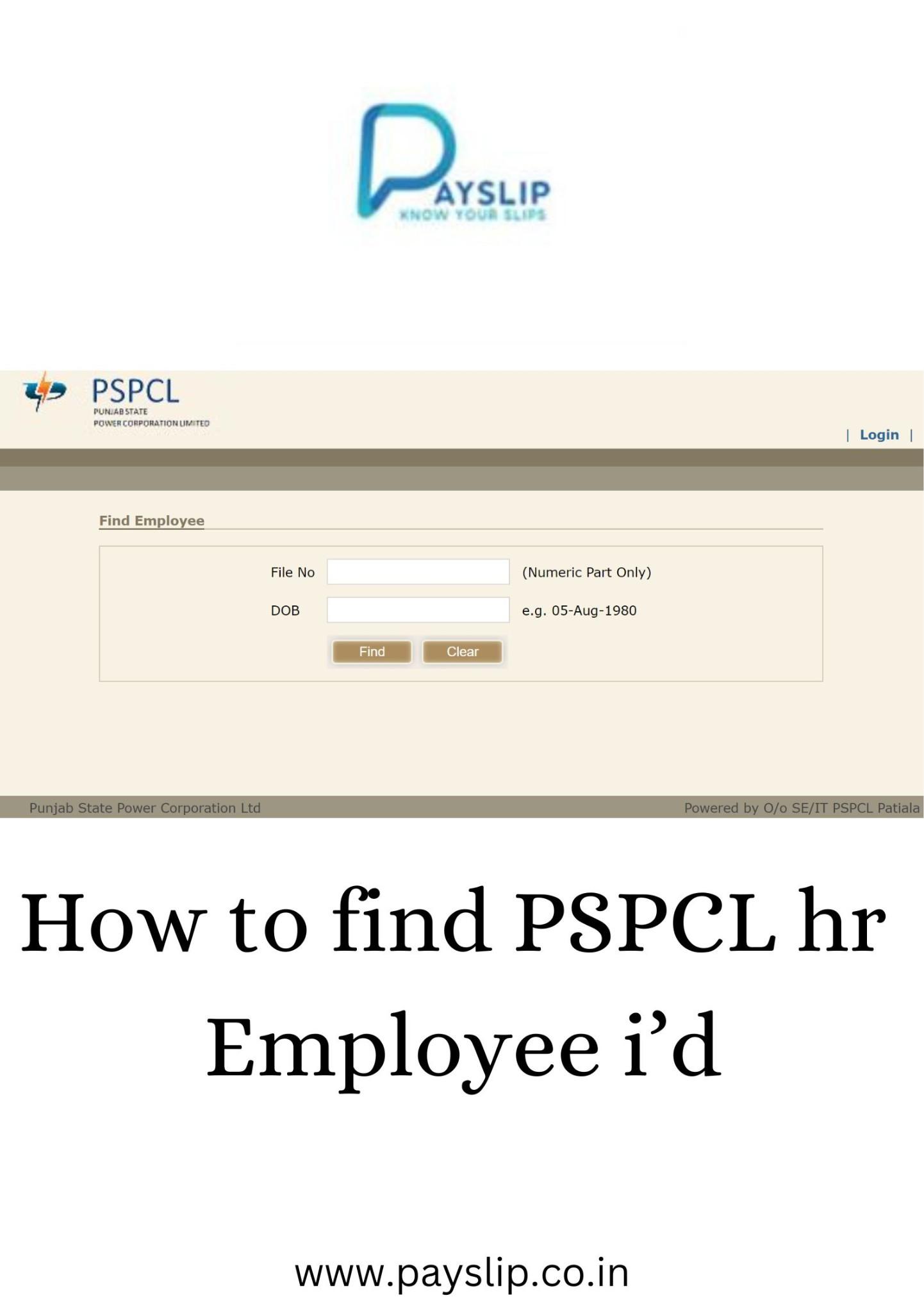 How to find PSPCL hr Employee id