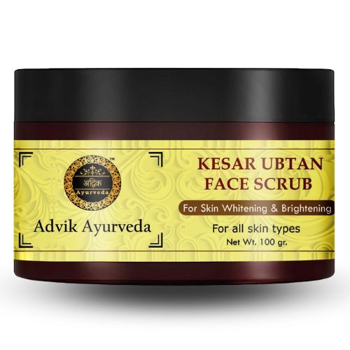 Get Glowing Skin with the Best Face Scrub - Advik Ayurveda Kesar Ubtan
