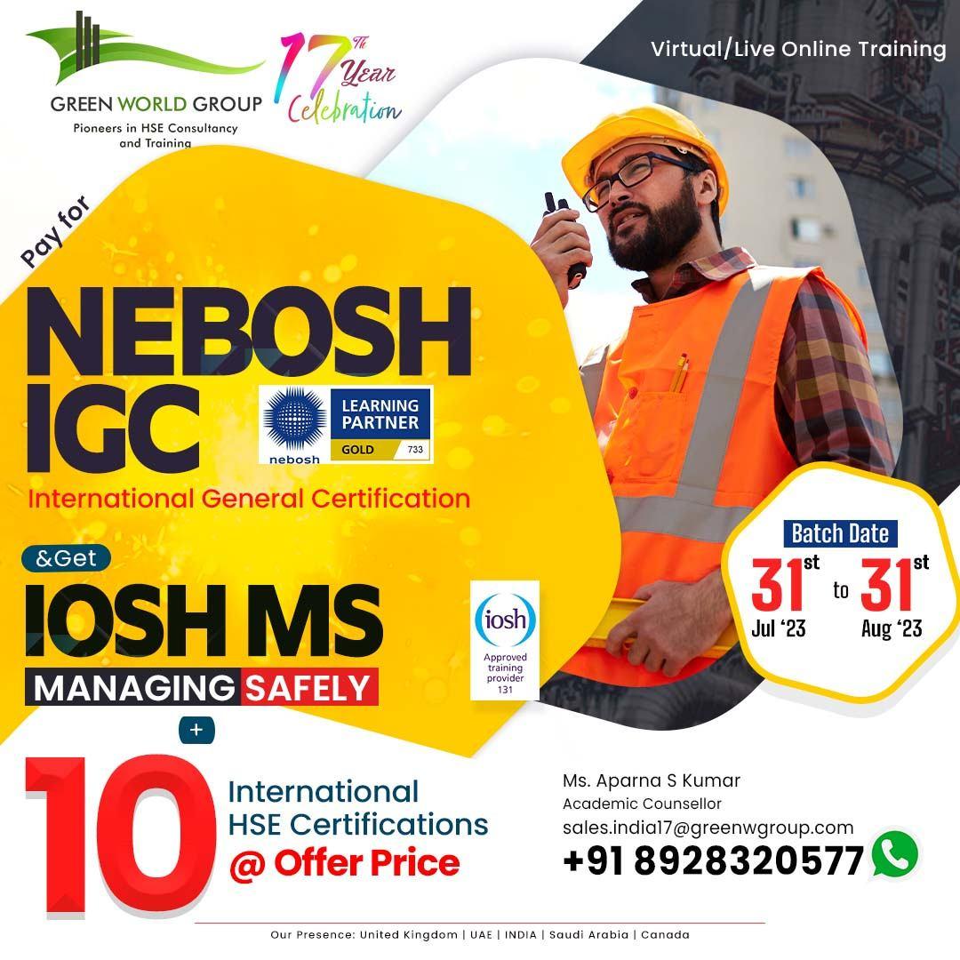 Register NEBOSH IGC in Pune