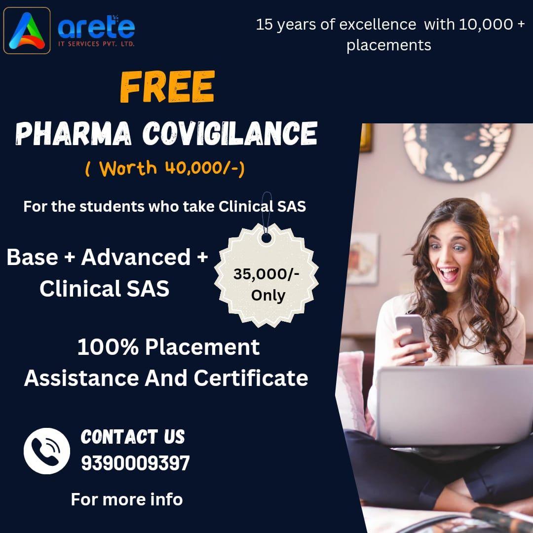 Free pharmacovigilence training and placements 