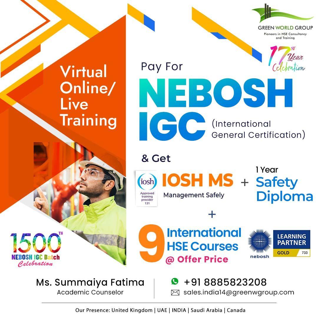   Achieve Career with the NEBOSH IGC certificate in Hyderabad ! 