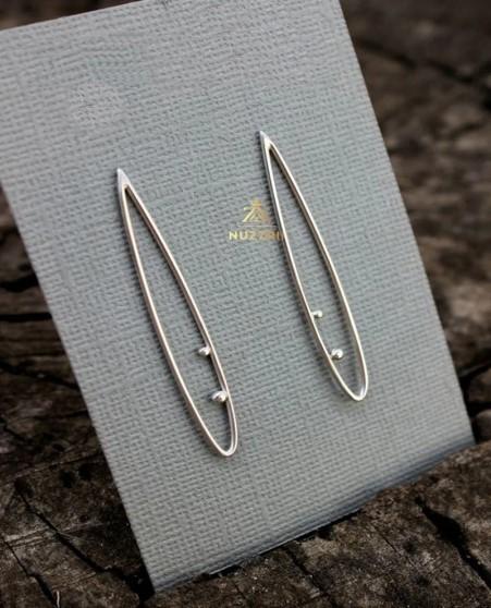 925 sterling silver Long Earrings