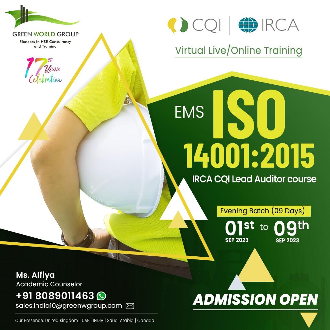 Elevate your career with our ISO 14001 Lead Auditor Course! 