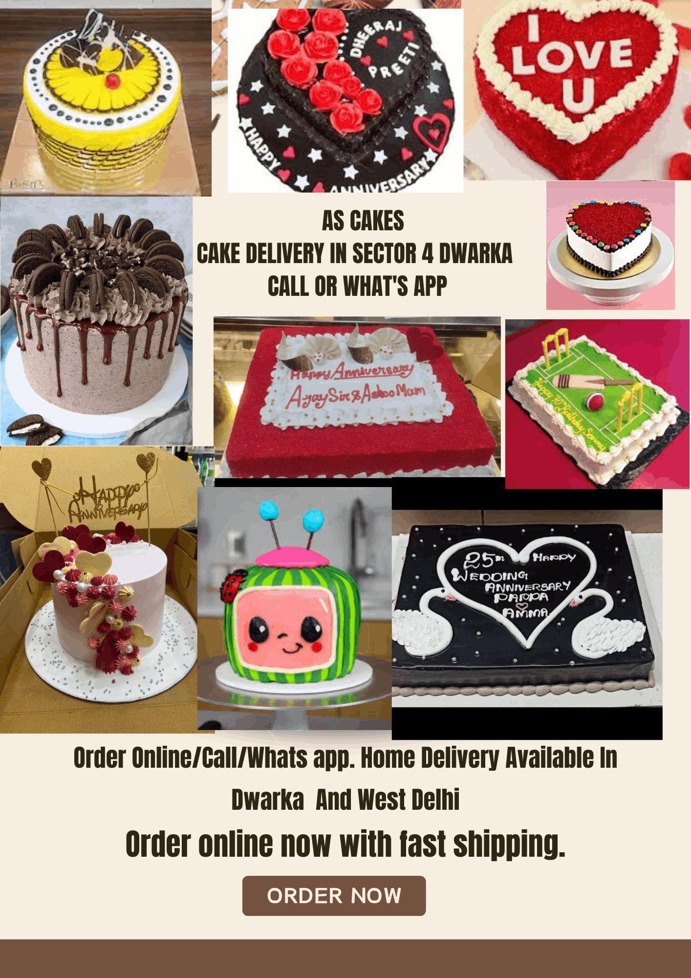 AS CAKES CAKE DELIVERY IN SECTOR 4 DWARKA