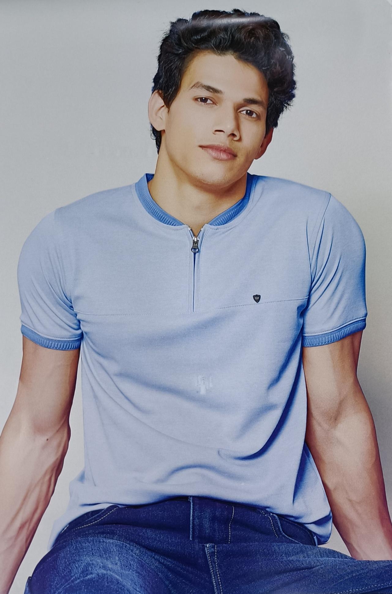 STAND COLLAR T-shirt Available 