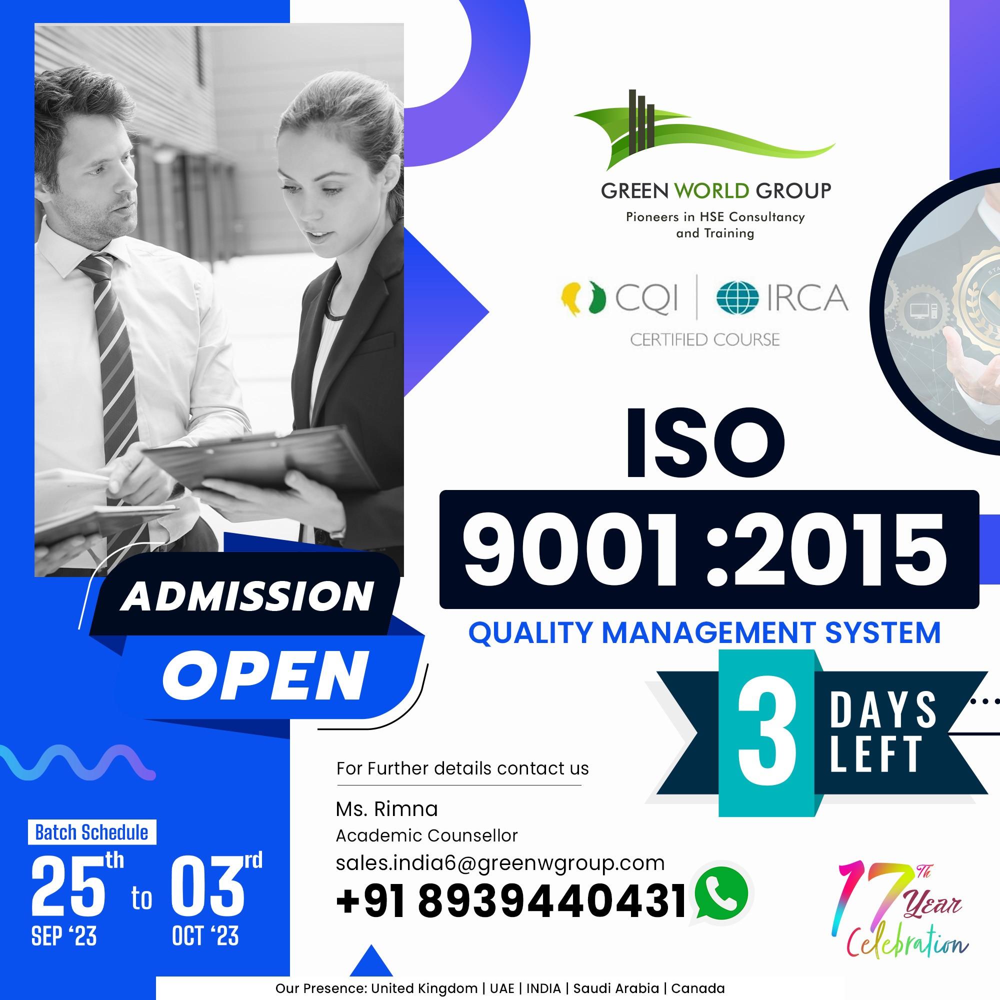  Invest in your future and become a leader in QMS auditing!