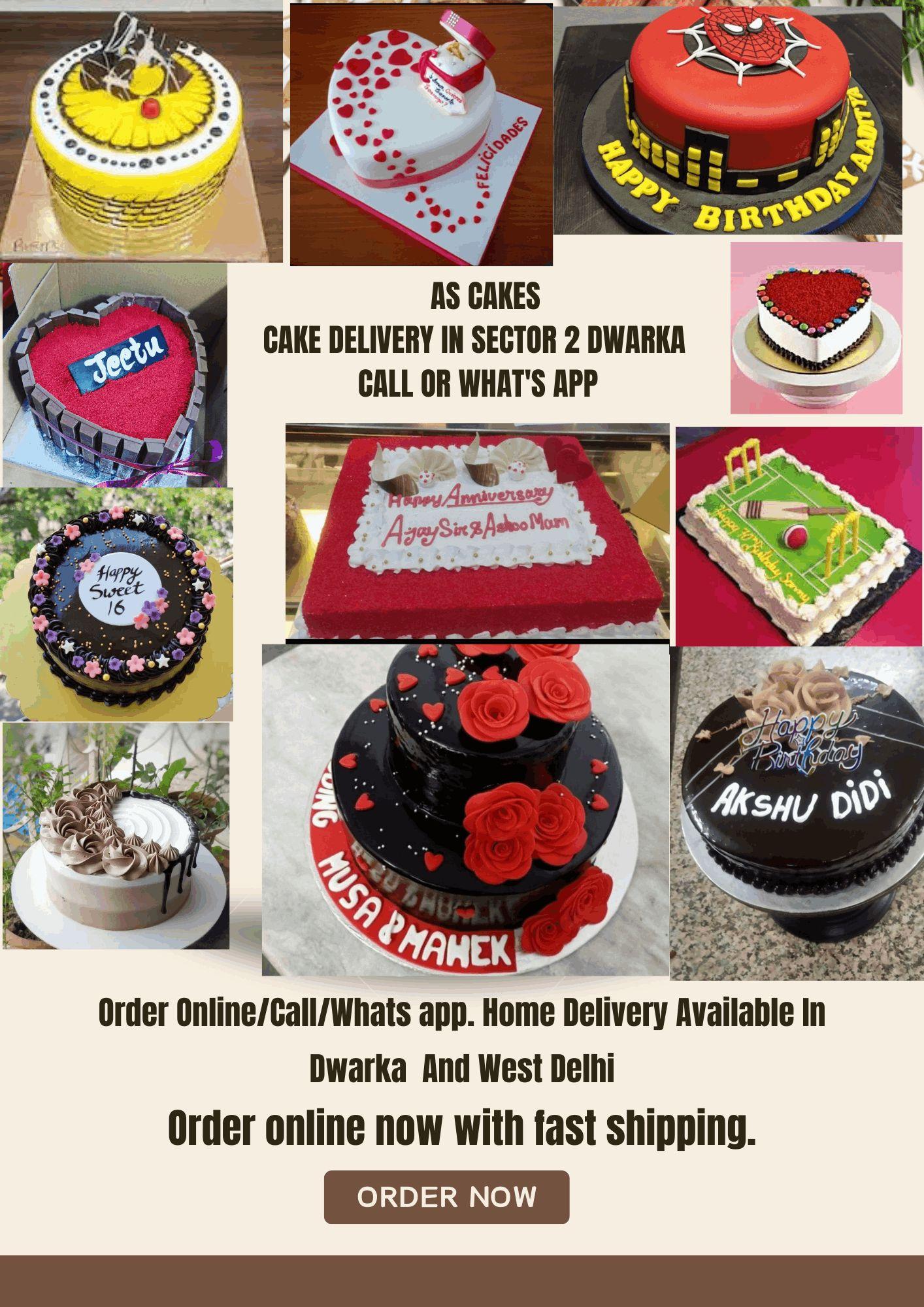 AS CAKES CAKE DELIVERY IN SECTOR 2 DWARKA