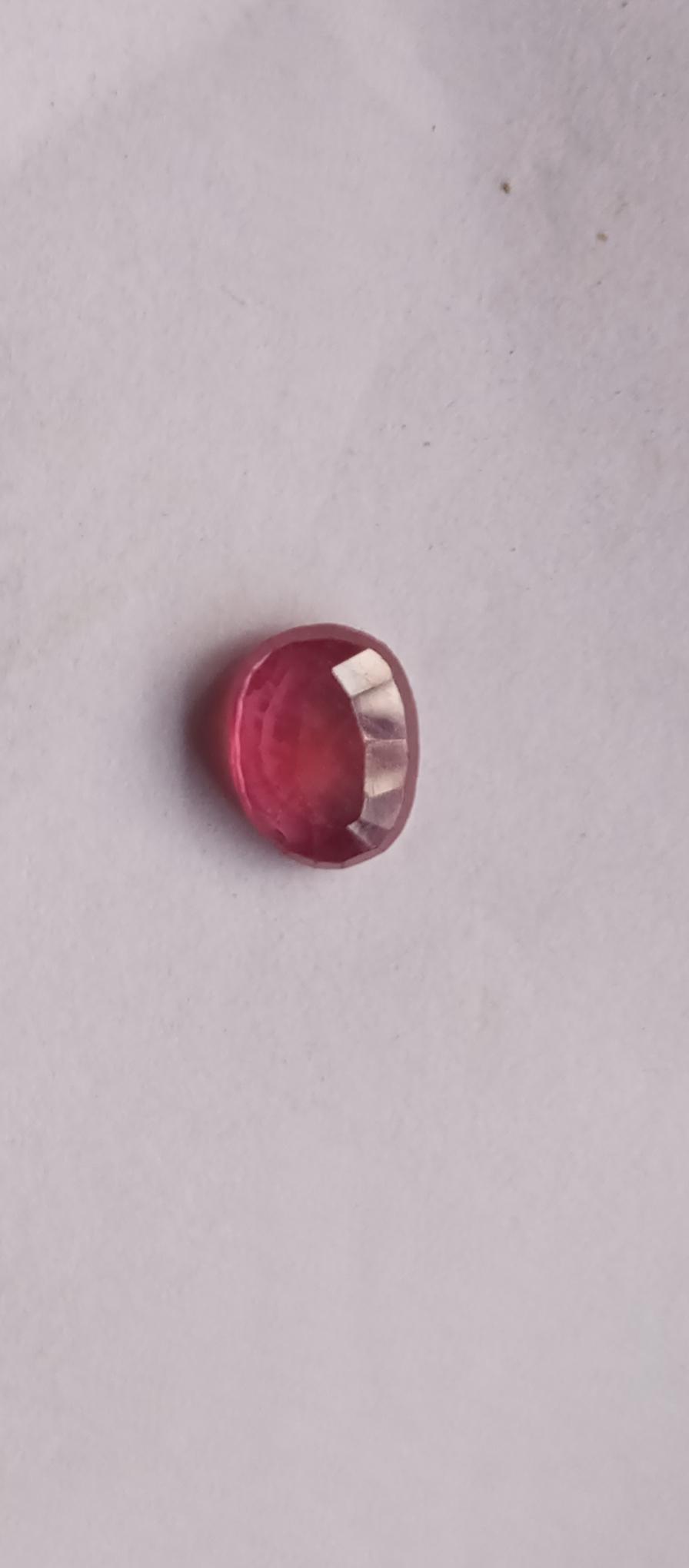 Certified natural ruby(manik) 