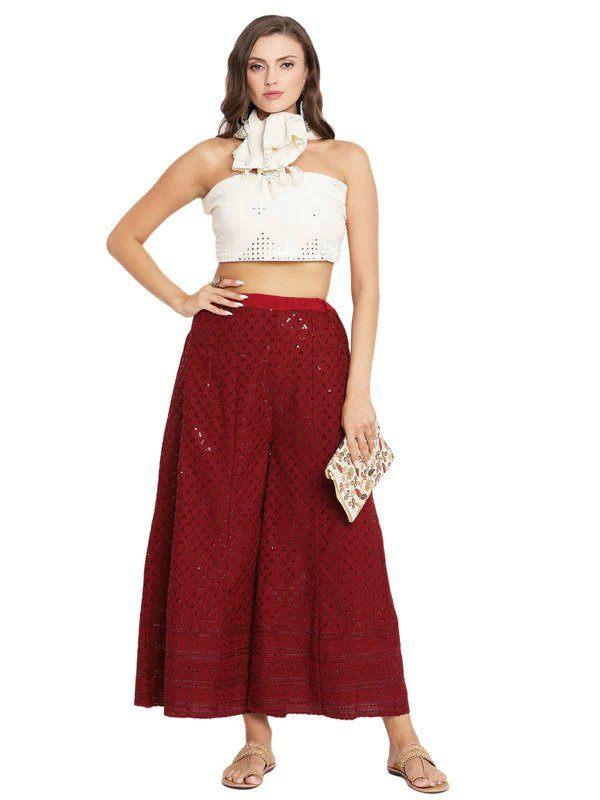 Chikan Qalidar Sharara is on trend only on Queenley