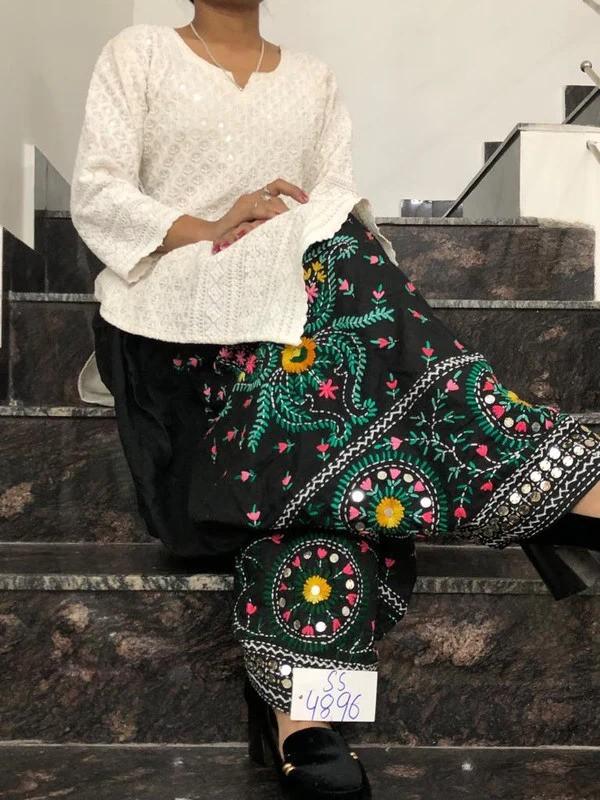 PHULKARI HANDWORK EMBROIDERY COTTON SALWAR