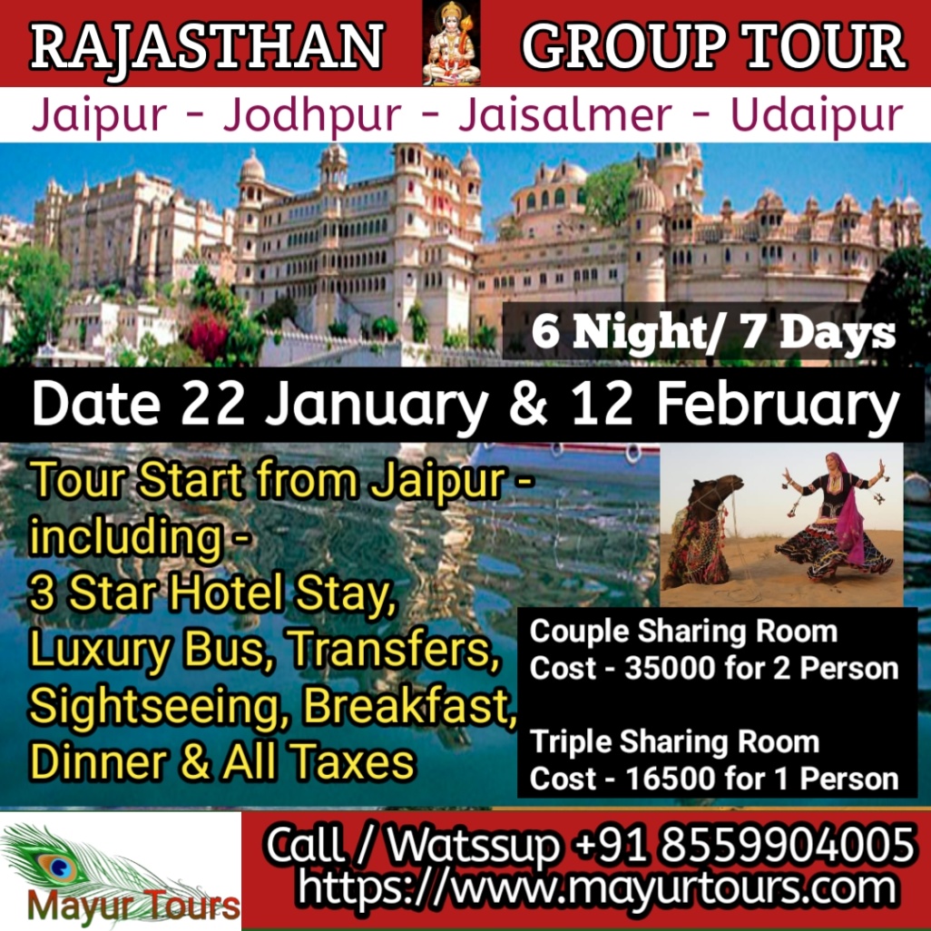 Rajasthan Group Tour 6 Night 7 Days
