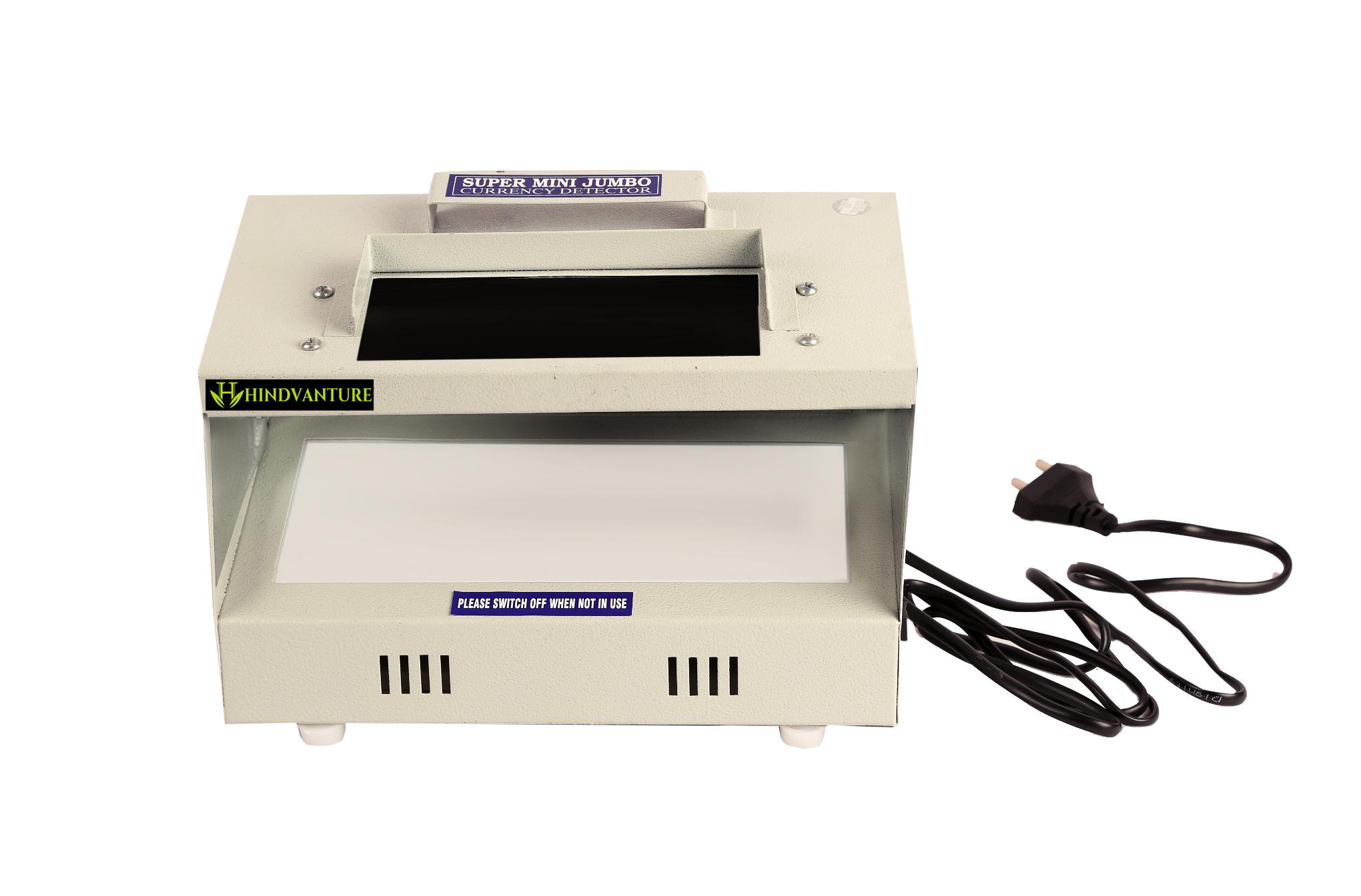 HINDVENTURE SUPER JUMBO FAKE NOTE OR CURRENCY DETECTOR MACHINE