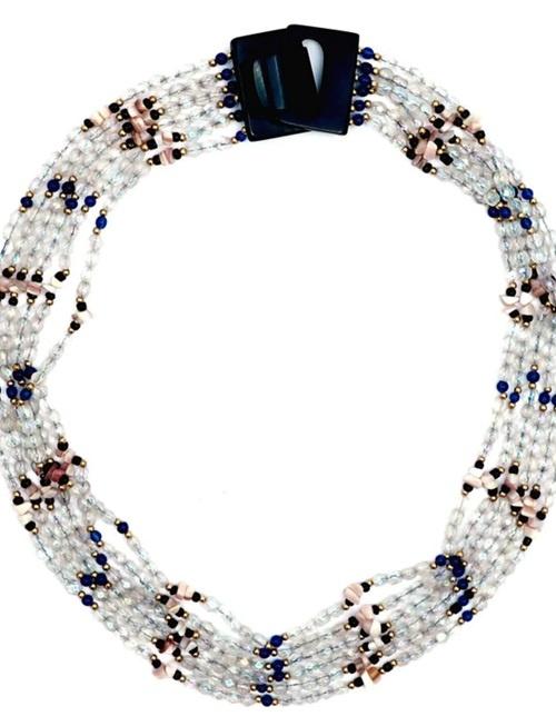 Multilayered Transparent Beads with Stone Elevate Your Style with Exquisite Jewelry in Pune Aakarshan	