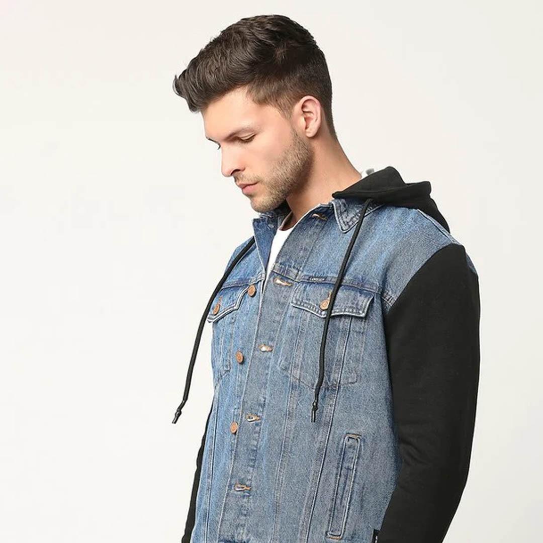 Style Meets Comfort: LoveGen's Denim Jacket with Hoodie