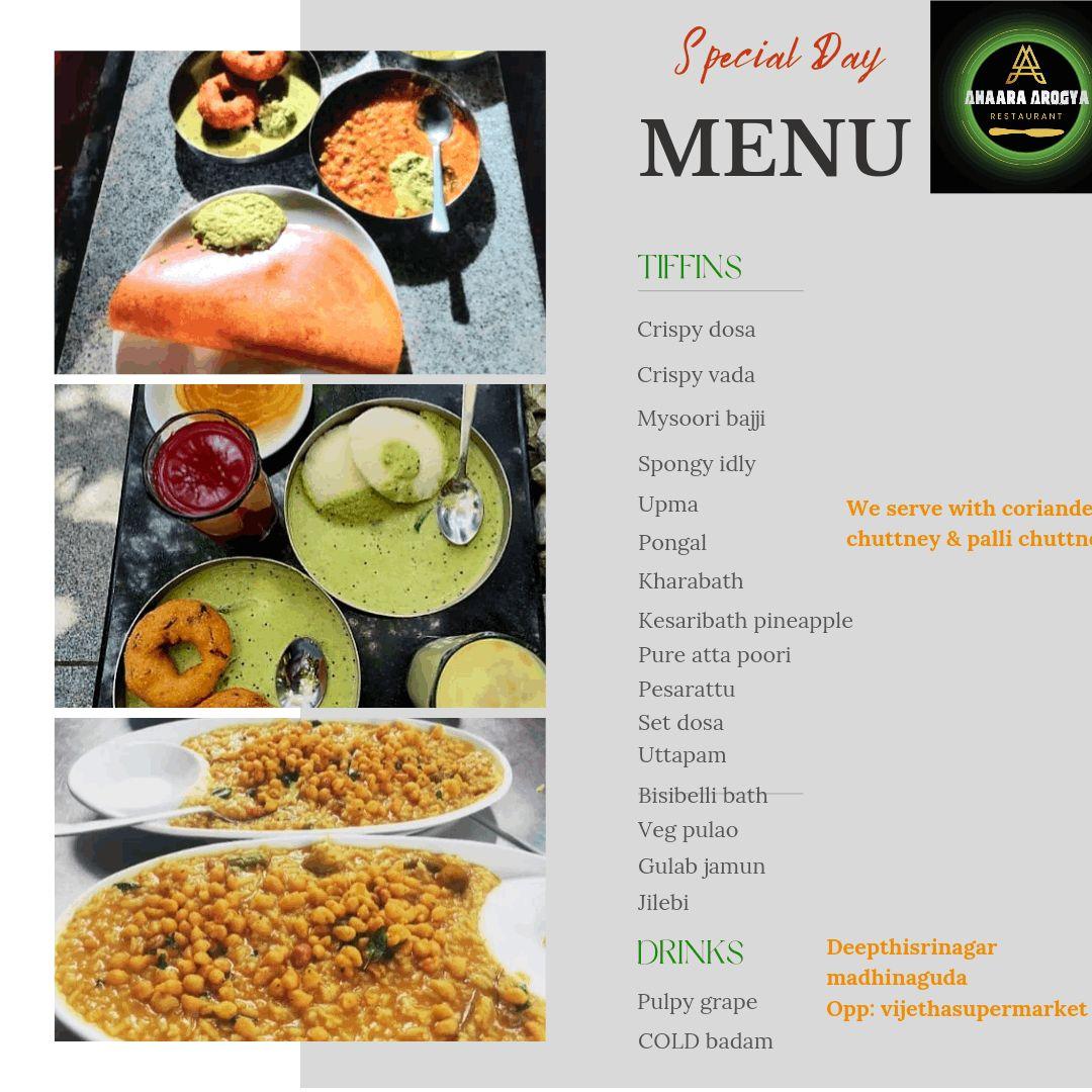 South indian Karnataka tiffins / meals