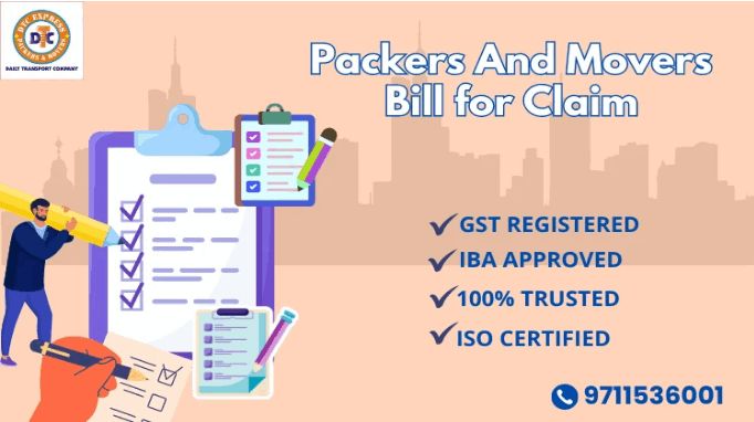 Packers and Movers Bill For Claim ghaziabad