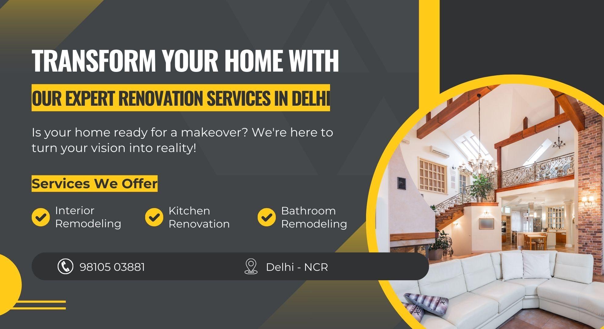 Home Renovation  Services In Delhi