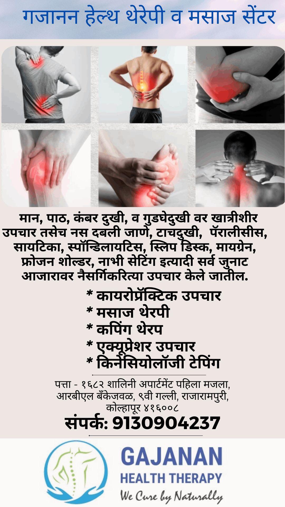 Acupressure Therapy, Acupuncture Therapy, Ayurvedic; Exp: More than 10 year