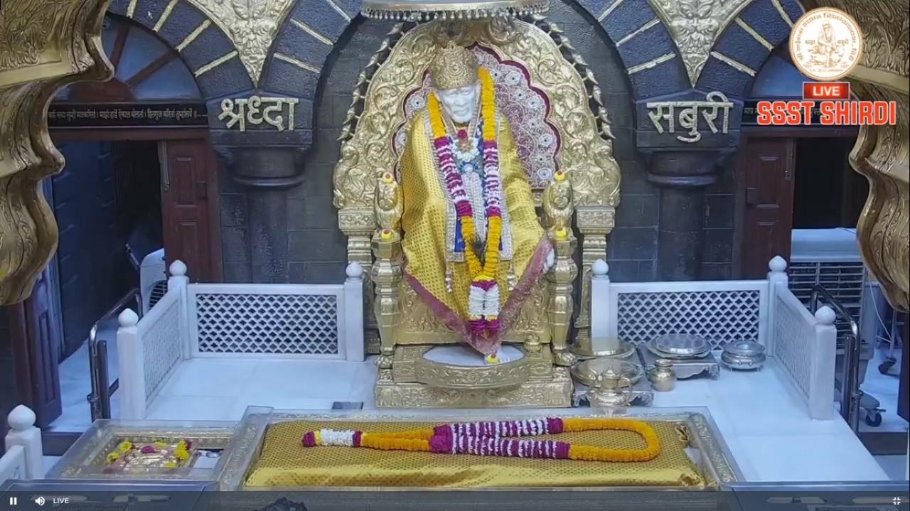 TODAY DARSHAN SHRI SAIBABA  SABKA MALIK EK