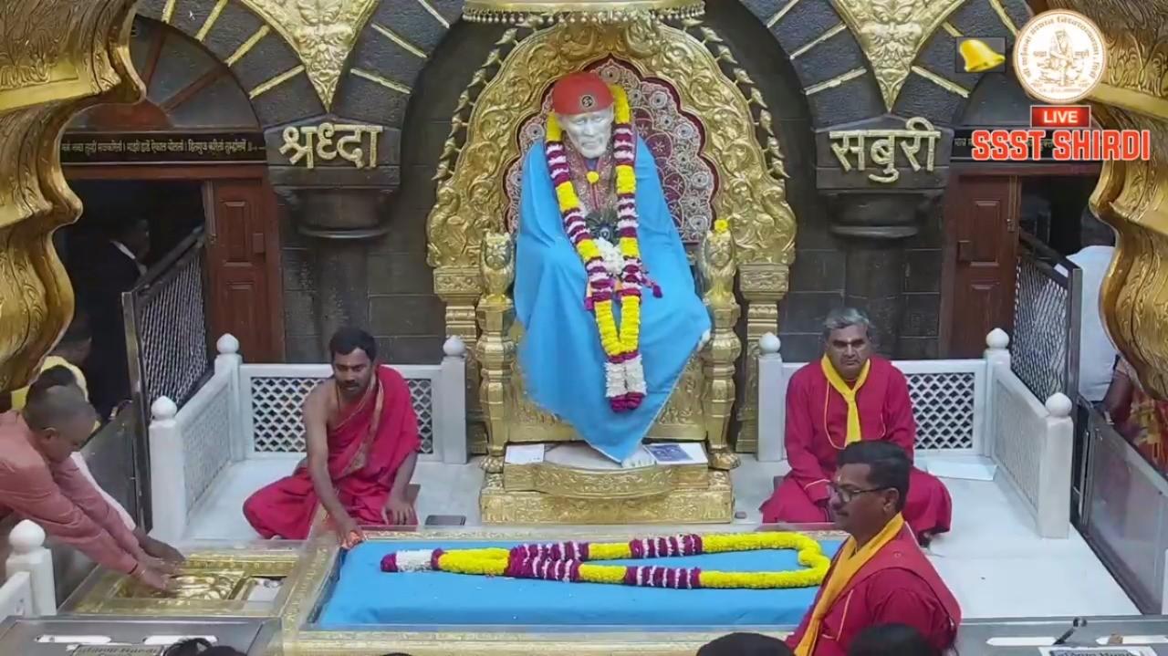                      TODAY SHREE SAIBABA DARSHAN  SABKA MALIK EK                