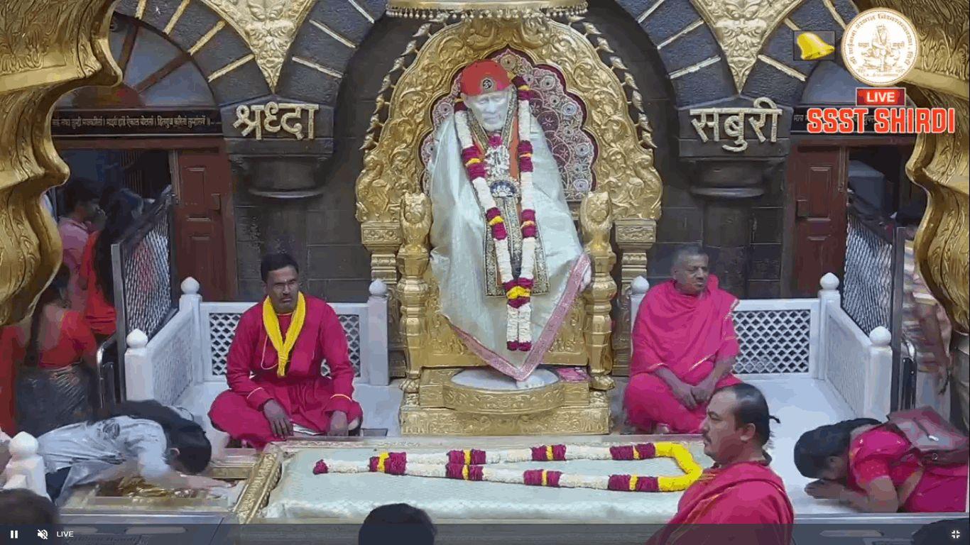                  TODAY DARSHAN SHREE SAI BABA SHIRDI SABKA MALIK EK (29/04/2024)