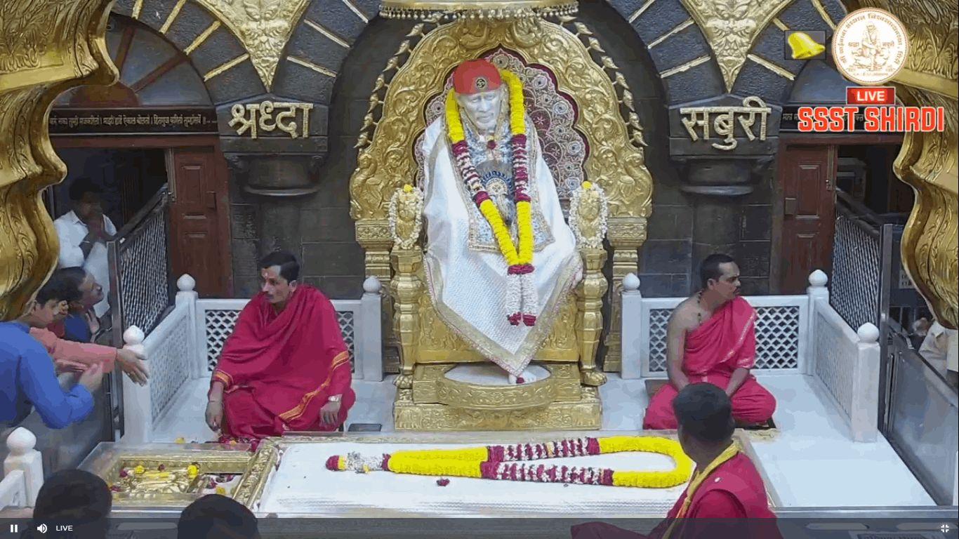                  TODAY DARSHAN SHREE SAI BABA SHIRDI SABKA MALIK EK (05/05/2024)