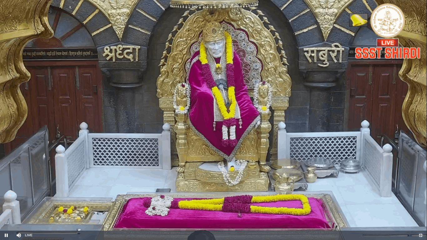                 TODAY DARSHAN SHREE SAI BABA SHIRDI  SABKA MALIK EK (06/05/2024)