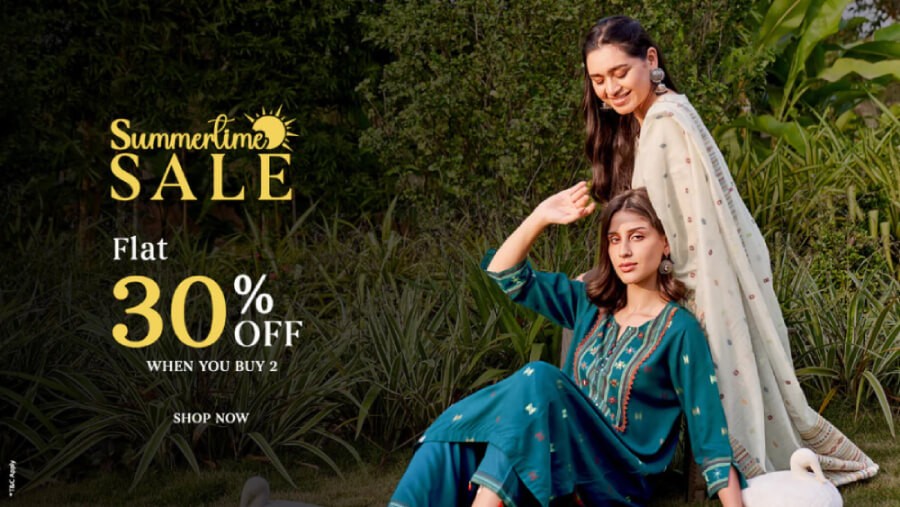 13% off Summertime Sale Flat 30% OFF When You Buy 2 @SHREE, New Delhi