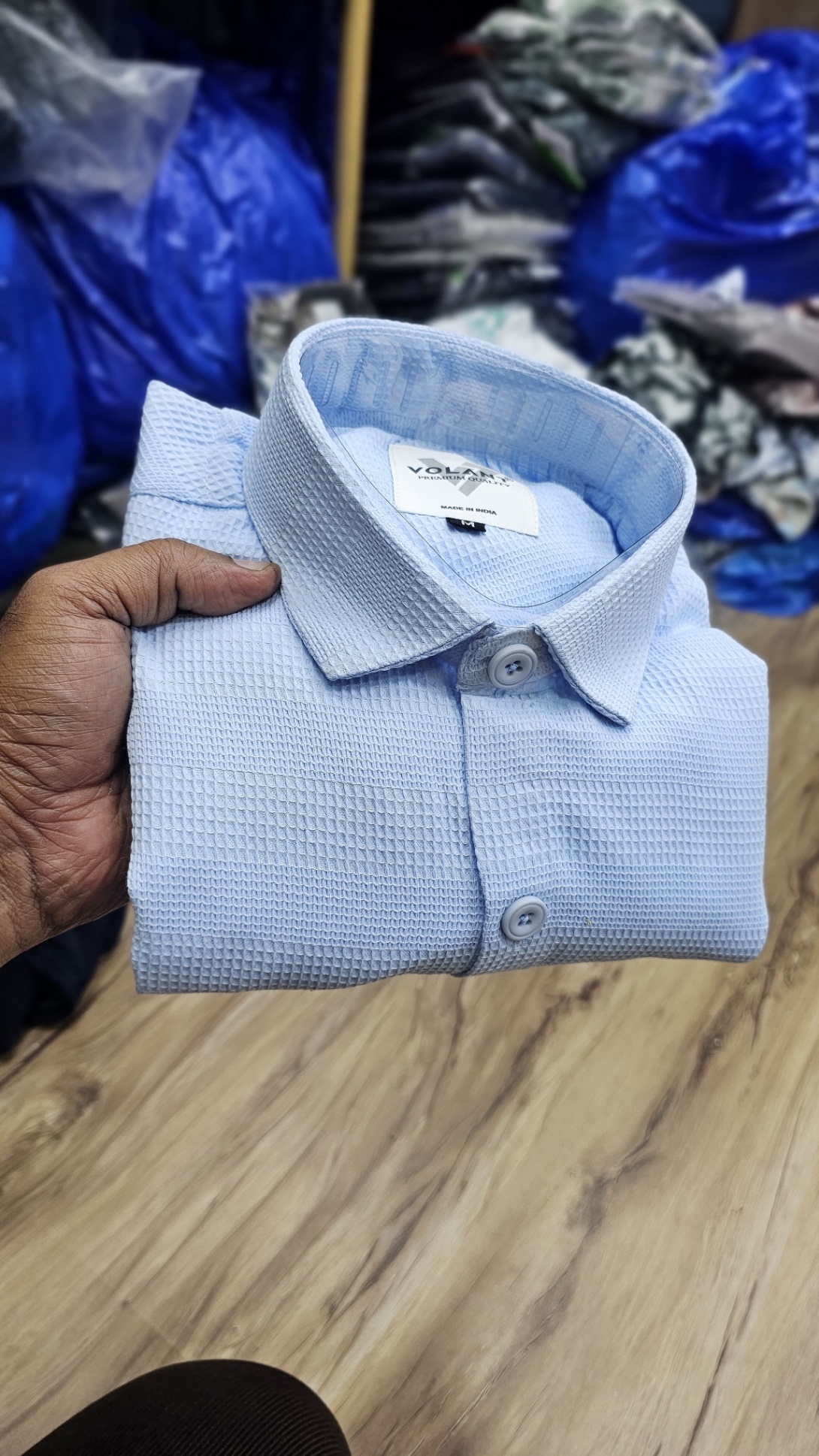 50% off Shirt Men Shirt Sky Blue  Synthetic @Friends collection , Bhopal